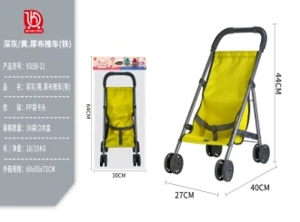 Dark Gray/Yellow Thick Fabric Stroller (Iron)