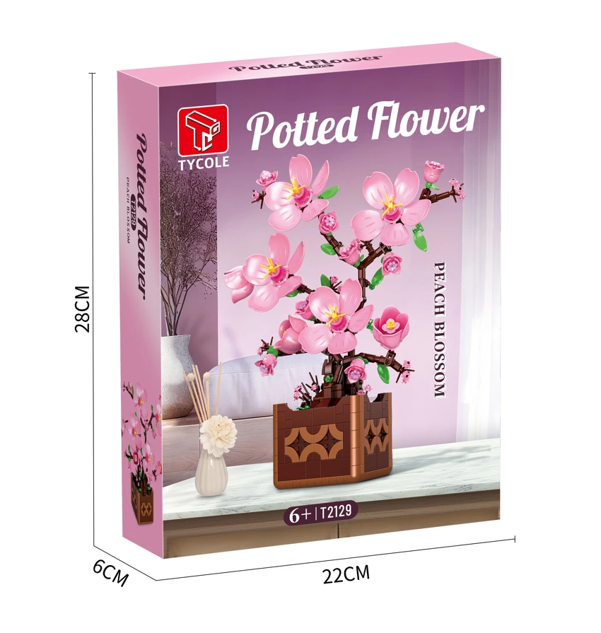 Peach Blossom Potted Plant