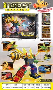 Five-in-One Pull-Back Transforming Insect