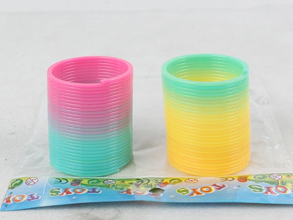 2 round rainbow rings