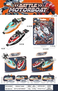 Racing Battle Colliding Speedboat