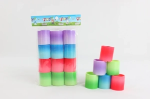 12 four-color gradient rainbow rings