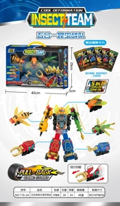 Five-in-One Pull-Back Transforming Insect