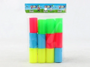 12 solid color round rainbow rings