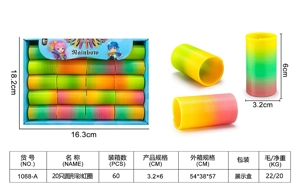 20 pieces of round rainbow rings