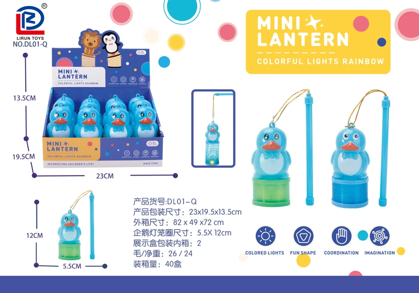 Penguin Lantern Rainbow Ring