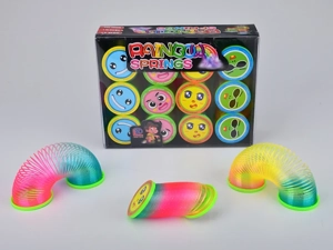 12 top-and-bottom cap rainbow rings