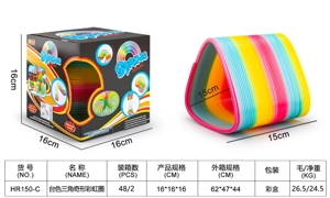 Taiwan Color Triangular Novelty Rainbow Ring