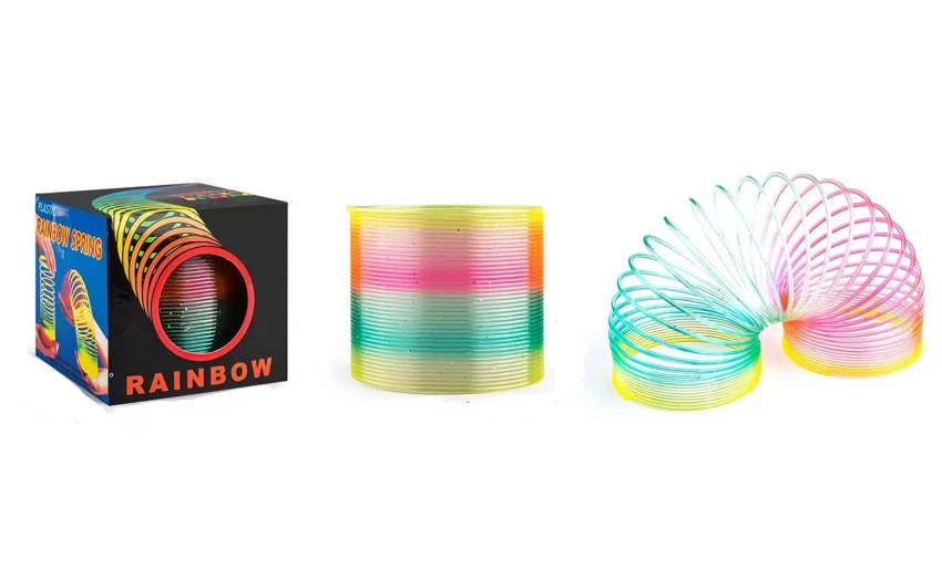 Rainbow Ring No. 3 with Gold Glitter