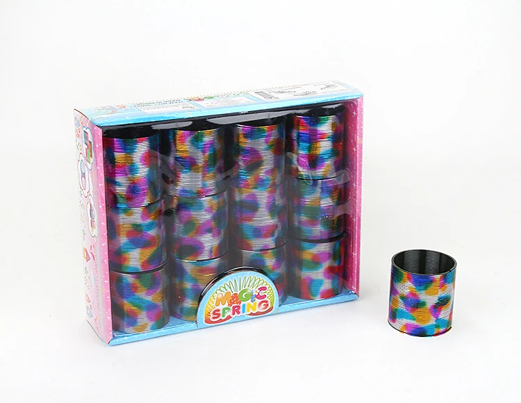 12 polka dot foiled rainbow rings