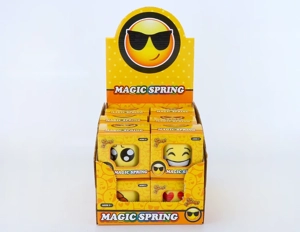 QQ emoji rainbow ring (single capsule in color box, 12 capsules in display box)