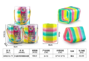 8.5 gold powder odd-shaped bucket rainbow ring