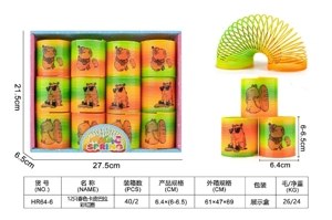 12 spring-colored capybara rainbow rings