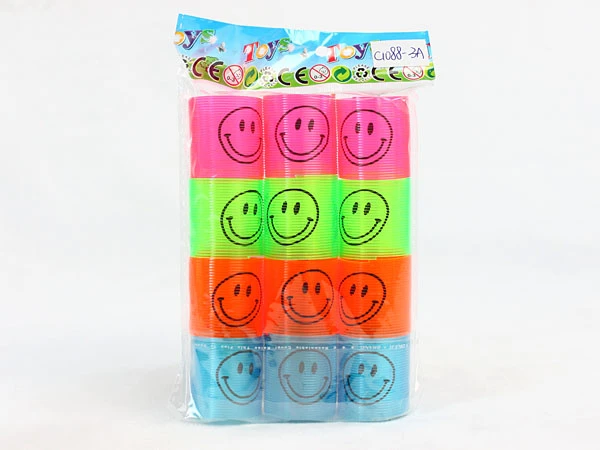New transparent smiley face rainbow rings