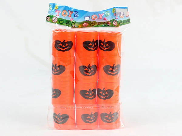 12 pumpkin print rainbow rings