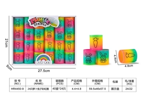 24 Carrot Rabbit Rainbow Rings