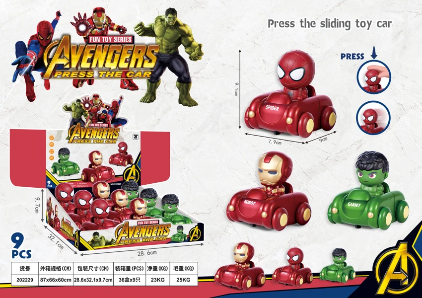 Avengers Press Bumper Cars