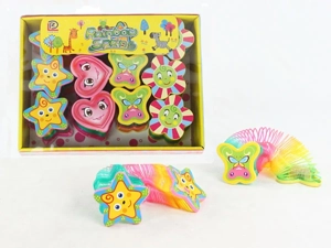 4 Gold Glitter Odd-Shaped Light-Up Rainbow Rings