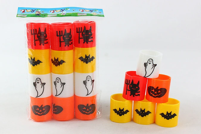 12 Halloween rainbow rings