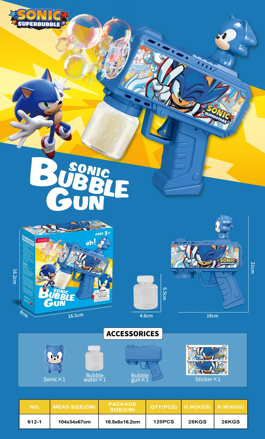 Sonic Children\'s Bubble Gun