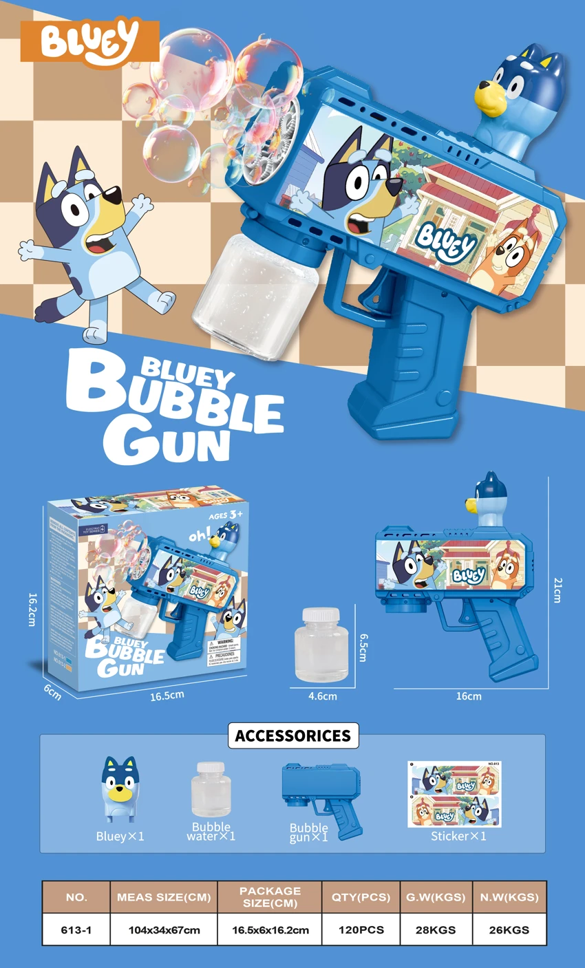Bluey Children\'s Bubble Gun