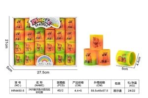 24 Spring Colored Capybara Rainbow Rings