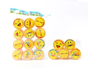 12 Emoji Mark Double-Lid Rainbow Rings