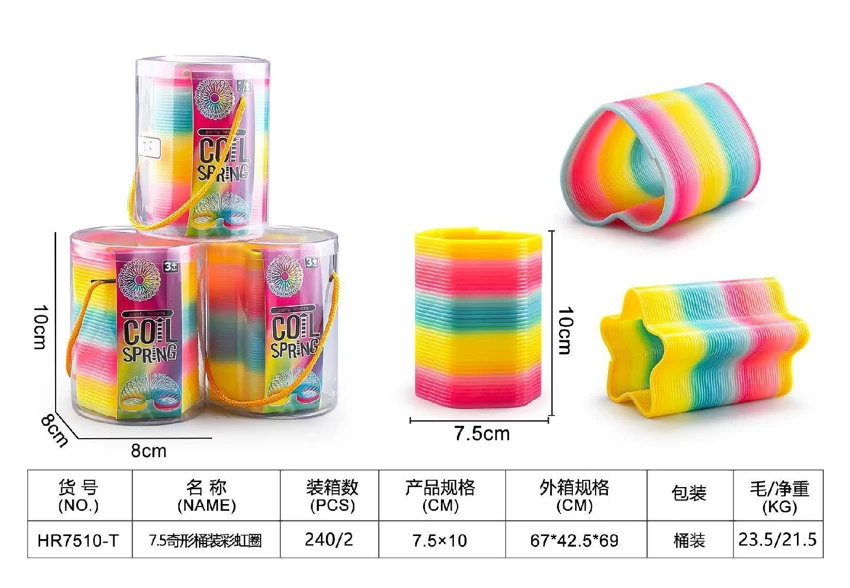 7.5 odd-shaped bucket rainbow ring