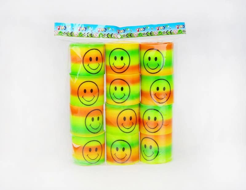 No. 2 Spring Colored Smiley Rainbow Rings