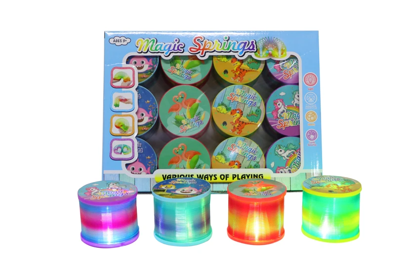 12 Transparent Gradient Light Rainbow Rings