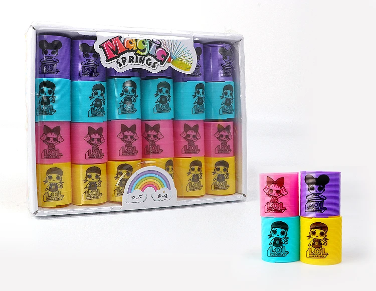 24 Surprise Doll Rainbow Rings