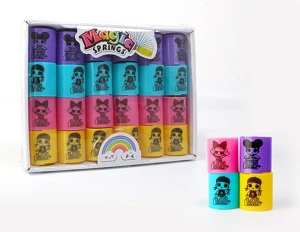 24 Surprise Doll Rainbow Rings