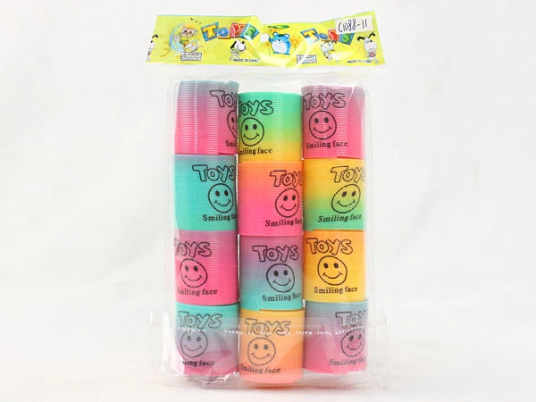 12 English smiley face round rings