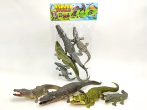 4 whistle-sound crocodiles, 4-piece set