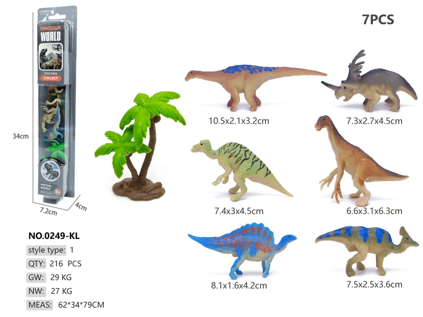 6 Colorful Dinosaur Pegboards