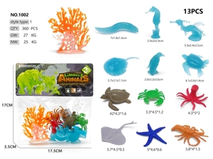 6 Glowing Blue 6 Ocean Animals