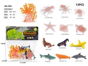 6 Glowing Red 6 Ocean Animals