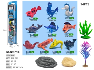 10 Cartoon Ocean Animal Peg Boards