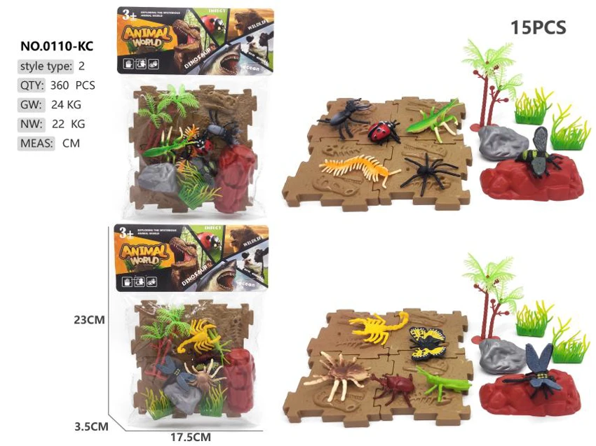 6 new insect building block scenes