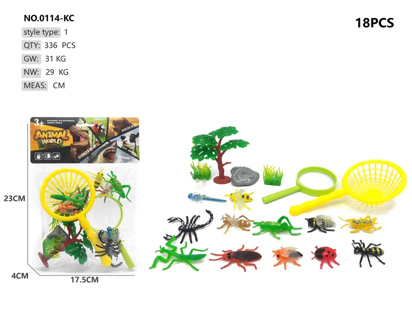 12 insect observation scenes