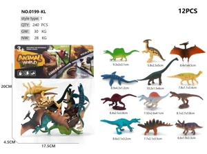 12 Medium Dinosaur Models