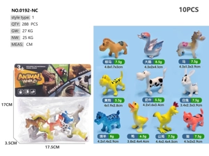 Cartoon Farm Animals 10pcs