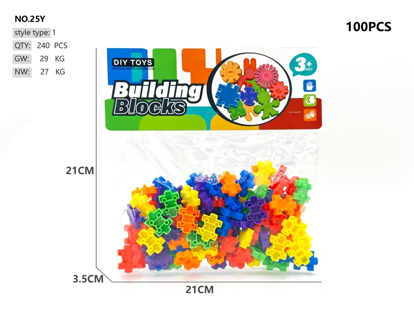 Two-sided building blocks 100pcs