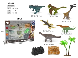 6 dinosaurs boxed D Brachiosaurus