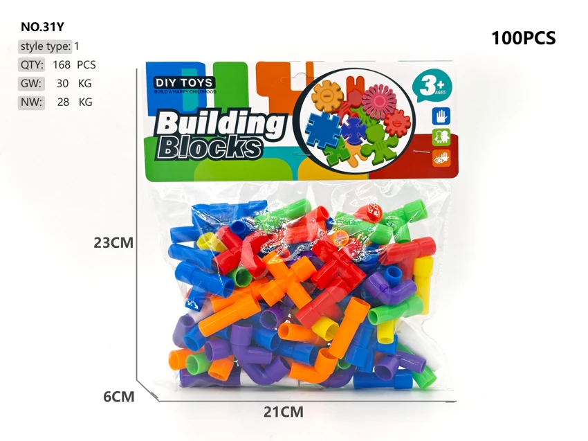 Pipe blocks 100pcs