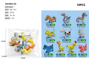 10 solid cartoon farm animals