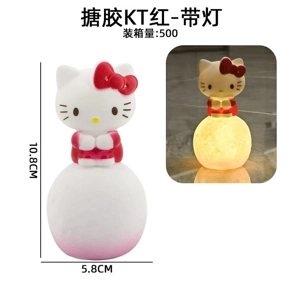 Enamel Hello Kitty Red - with Light Whole Piece