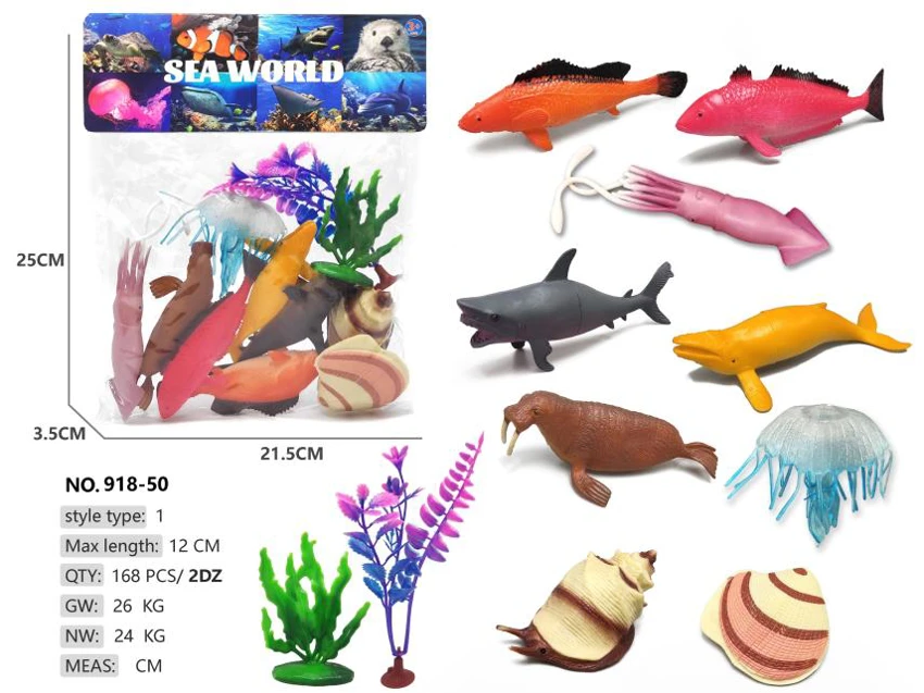 9 sea animals - Shell Whale