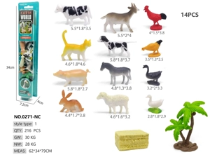 12 Farm Animal B Peg Boards