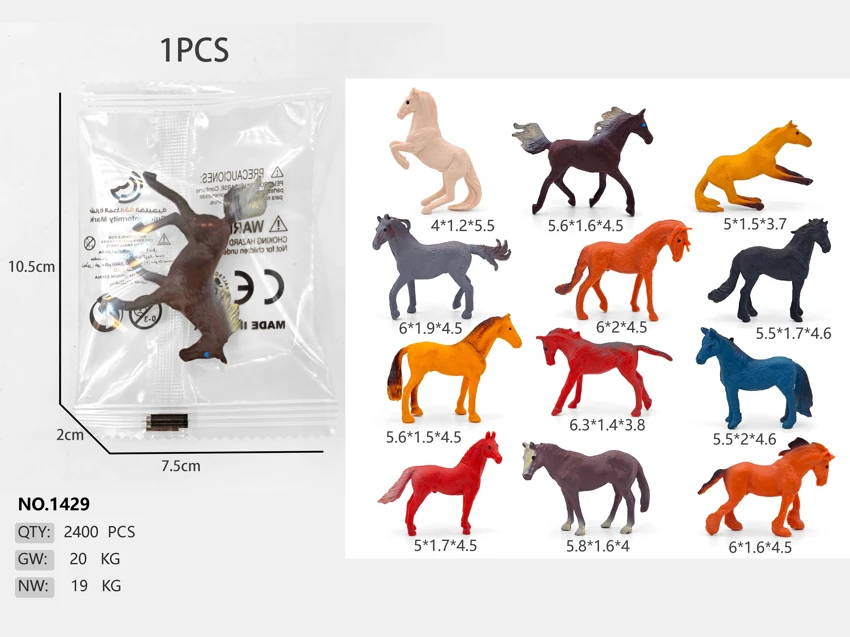 Racehorses (12 mixed pieces)